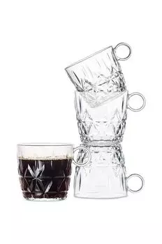 Набор кружек Picknick Juni, 4 шт. Sagaform, прозрачный