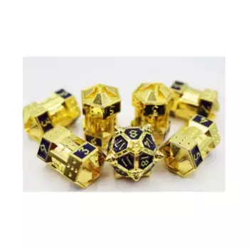 Набор кубиков CCG — Cobalt Cosmos (7), Dice Sets - Metal CCG Dice 51