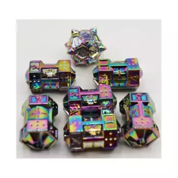 Набор кубиков CCG — голографическая проекция (7), Dice Sets - Metal CCG Dice 51