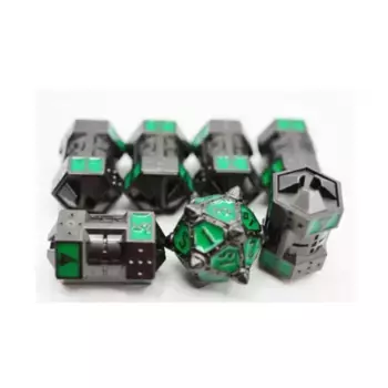 Набор кубиков CCG — Радиоактивная ракета (7), Dice Sets - Metal CCG Dice 51