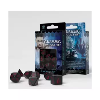 Набор кубиков - черный с красным, Dice Collections (Q-Workshop)