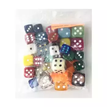 Набор кубиков d6 диаметром 25/30/35 мм с шипами (30), Dice - Bags of Dice (Assorted Colors) (Chessex)
