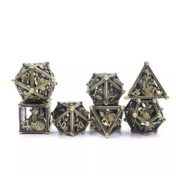 Набор кубиков для детской ролевой игры из 7 металлических кубиков RGFK