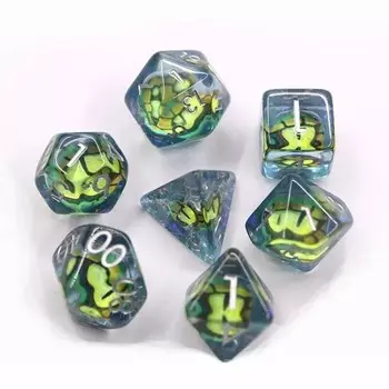 Набор кубиков для ролевой игры Eye of the Sea Dragon из 7 кубиков RGFK