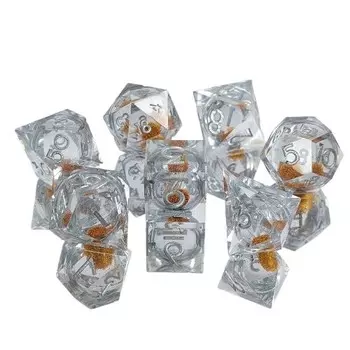 Набор кубиков для ролевой игры Sands of Time, состоящий из 7 кубиков с жидкостью RGFK