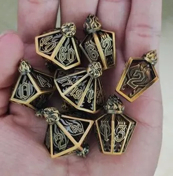 Набор кубиков Молотова для РПГ, 7 металлических кубиков, РГФК RGFK