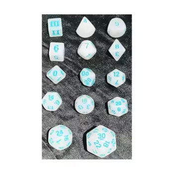 Набор кубиков Poly Unleashed Arcana — Морозный луч/синий (14), DCC & Specialty Dice Packs