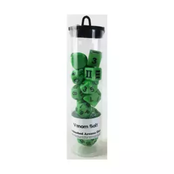 Набор кубиков Poly Unleashed Arcana — Venom Bolt с черным (14), DCC & Specialty Dice Packs