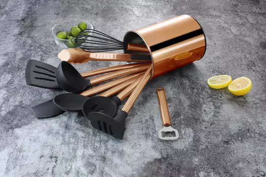 Набор кухонных инструментов Echtwerk, черный/медный