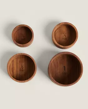 Набор кухонных мерных стаканчиков Zara Home, коричневый