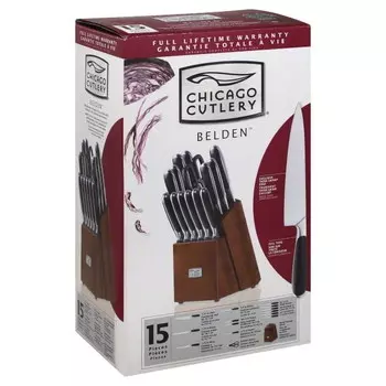 Набор кухонных ножей Chicago Cutlery Belden 15 предметов, коричневый