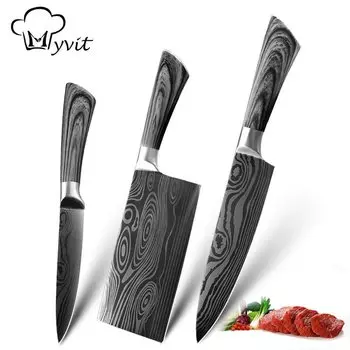 Набор кухонных ножей Myvit, серый