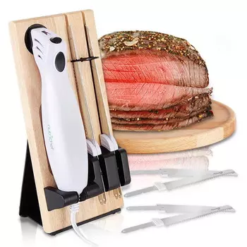 Набор кухонных ножей NutriChef Electric Carving Slicer, белый