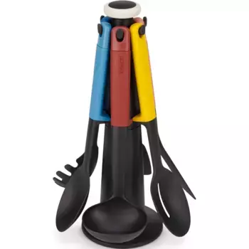 Набор кухонных столовых приборов Joseph Joseph «Elevate», (набор, 7 предметов), с вращающейся подставкой, цвет bunt