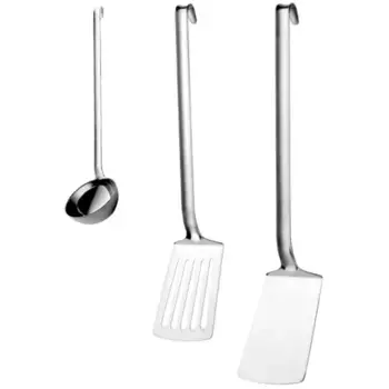 Набор кухонных столовых приборов PINTINOX «Профессионал» (набор, 3 шт.), с половником, лопаточкой, лопаткой, нержавеющая сталь 18/10, цвет edelstahlfarben