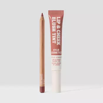 Набор Kylie Cosmetics Lip & Cheek Blush Tint & Precision Pout Lip Liner Duo, nude beige/saturn