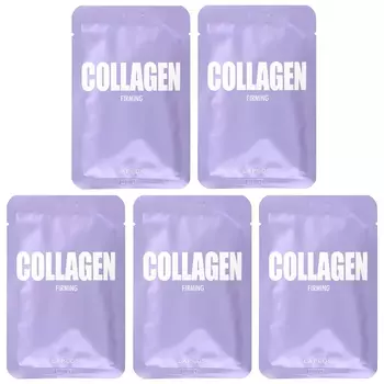 Набор Lapcos Collagen Firming Sheet Mask, 5 листов по 0,84 жидкой унции (25 мл) каждый