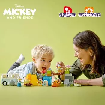 Набор LEGO DUPLO «Микки и друзья Диснея» для кемпинга «Дейзи Хьюи Дьюи и Луи» 10997 (37 предметов) LEGO