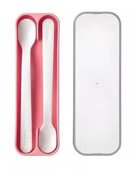 Набор ложек для кормления mio, 2 шт. Mepal, розовый