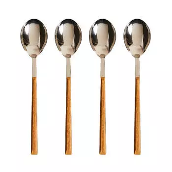 Набор ложек Zara Home Wood-effect Handles, 4 предмета
