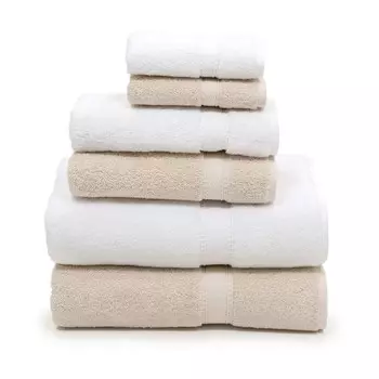 Набор махровых полотенец Linum Home Textiles, белый / кремовый