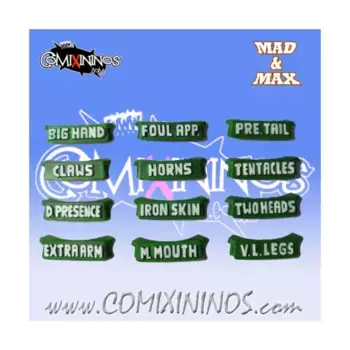 Набор маркеров навыков Ultimate Mutation, Fantasy Football Miniatures - Accessories (28mm)