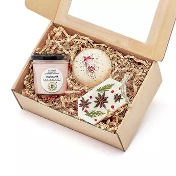 Набор Масло + Шар + Кулон, Miodowa Mydlarnia