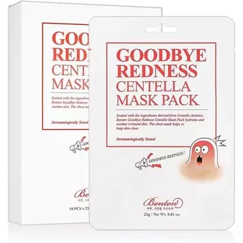 Набор масок Good Bye Redness с центеллой, 23 г, Benton