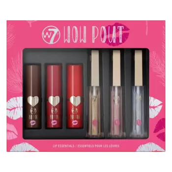 Набор: матовая помада W7 Wow Pout, 3х3 мл