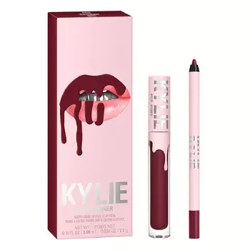 Набор матовой помады для губ matte lip kit Kylie Cosmetics, цвет nr. 504 hollyberry, количество 1 шт.