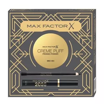Набор Max Factor: прессованная пудра для лица 14 г + тушь для ресниц 9 мл + карандаш для глаз 4 г