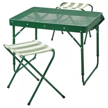 Набор мебели для кемпинга Ikea Strandon, 3 предмета, зеленый