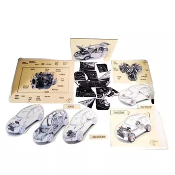 Набор механика, деревянный пазл, конструкция двигателя, механика, транспортные средства, деревянные автомобили. Inna marka