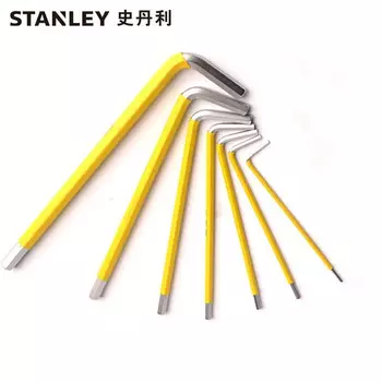 Набор метрических противоскользящих длинных шестигранных ключей STANLEY, 7 предметов, 1,5–6 мм 94-562-23C