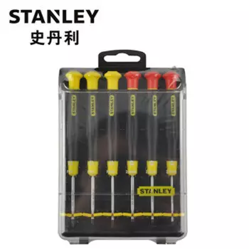 Набор микроотверток Stanley, плоских и крестообразных, 6 предметов C