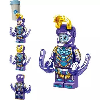 Набор мини-фигурок Kungfu Panda, фиолетовый / желтый