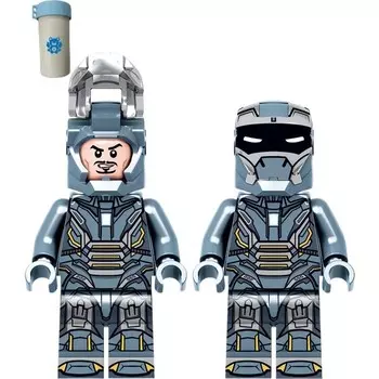 Набор мини-фигурок Kungfu Panda, серо-синий / черный