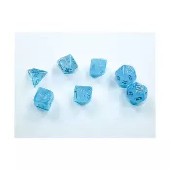 Набор Mini-Poly Sky с серебром (7), Dice - Luminary (Chessex)