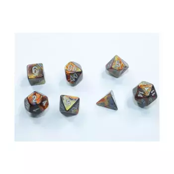 Набор Mini-Poly, золото с серебром, Dice - Lustrous - Poly Sets (Chessex)