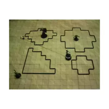 Набор миниатюр «Схватка» (черный), Gaming Aids (Steel Sqwire)