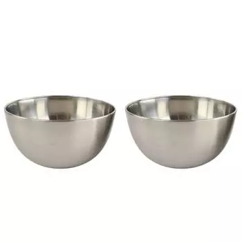 Набор мисок 2 13 см из нержавеющей стали. Orange85, серый
