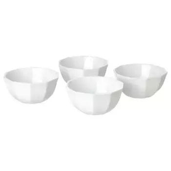 Набор мисок, белый, 15 см, 4 шт. в упаковке STRIMMIG IKEA