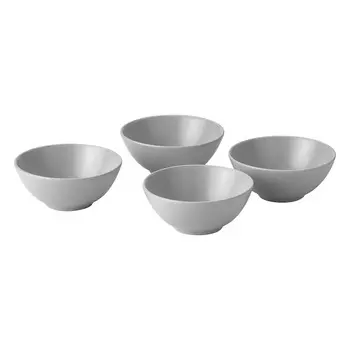 Набор мисок Ikea Frgklar, 16 см, 4 предмета, матовый светло-серый