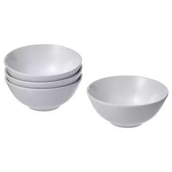 Набор мисок Ikea Godmiddag, 12 см, 4 предмета, белый