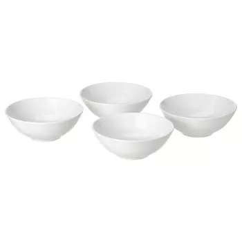 Набор мисок Ikea Godmiddag, 16 см, 4 предмета, белый