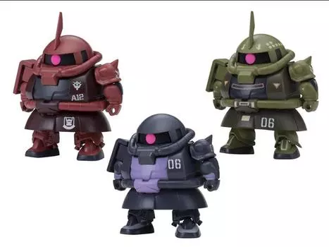 Набор Mobile Suit Gundam Exceed Model SD MS Zaku Special 1 Set of 3 Capsules Bandai Spirits