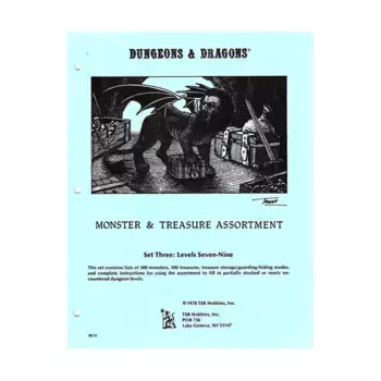 Набор «Монстры и сокровища» № 3 — уровни 7–9 (2-е издание), Basic Dungeons & Dragons (Original Edition) - Sourcebooks & Accessories
