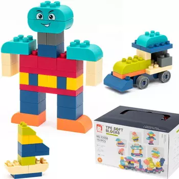 Набор мягких блоков Bricks Soft Block 151 шт. Happy Hippo