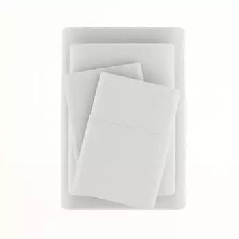 Набор мягких шелковистых простыней из 100% вискозы из бамбука ienjoy Home, цвет Light Gray