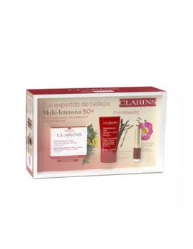 Набор Multi Intensive Day Set — 50 мл дневного крема, 15 мл ночного крема, 1,4 мл Lip Comfort Clarins